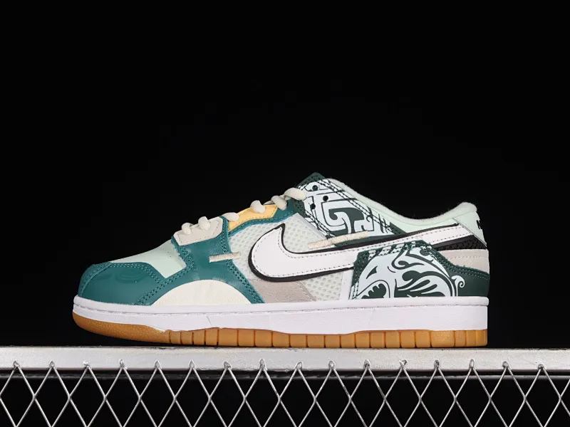 All categories Nk SB Dunk series Nk SB Dunk Low low-top skate shoes Nk Dunk Scrap stitching low-top skate shoes DH7450-100